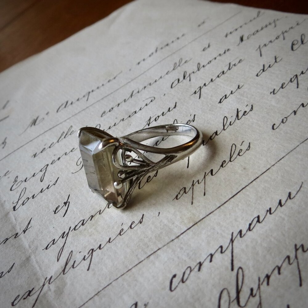 Vintage Smoky Topaz Women's Ring Size 6